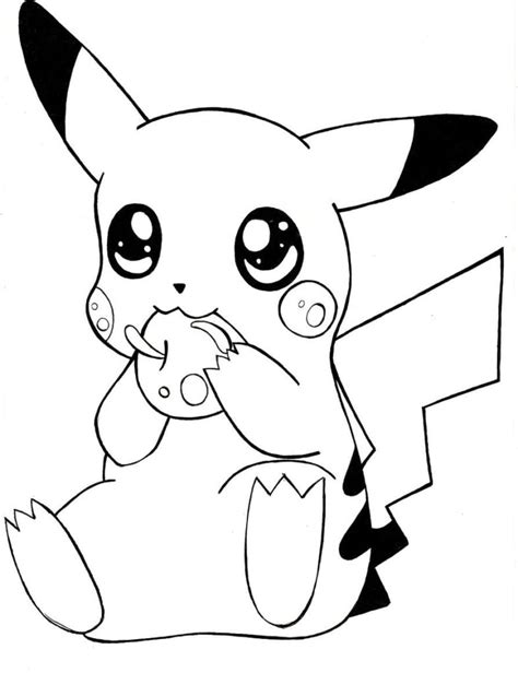 picachu para pintar|Dibujos de Pikachu para colorear. Imprima gratis A4